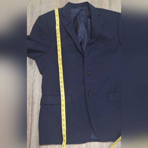 Ralph Lauren Blue Label Navy Stretch Wool Blend Blazer Made For Dillards 40R - Picture 12 of 12